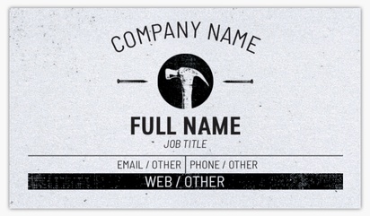 Design Preview for Design Gallery: Construction, Repair & Improvement Pearl Business Cards, Standard (3.5" x 2")