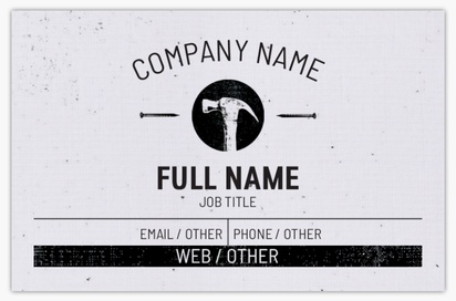 Design Preview for Design Gallery: Handyman Linen Business Cards