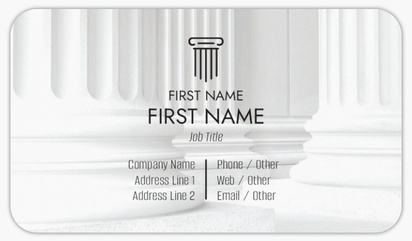 Design Preview for Design Gallery: Law, Public Safety & Politics Rounded Corner Visiting Cards