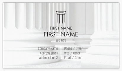 Design Preview for Design Gallery: Law, Public Safety & Politics Standard Visiting Cards