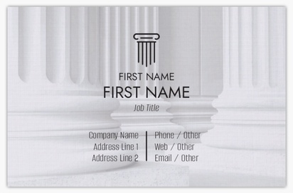 Design Preview for Design Gallery: Law, Public Safety & Politics Linen Business Cards
