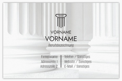 Designvorschau für Designgalerie: Visitenkarten Standardformat Recht, öffentliche Sicherheit & Politik, Standard (85 x 55 mm)