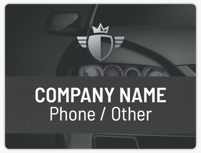 A license number badge gray design for Modern & Simple
