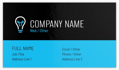 Design Preview for Design Gallery: Electricians Glossy Visiting Cards, Standard (89 x 51 mm)