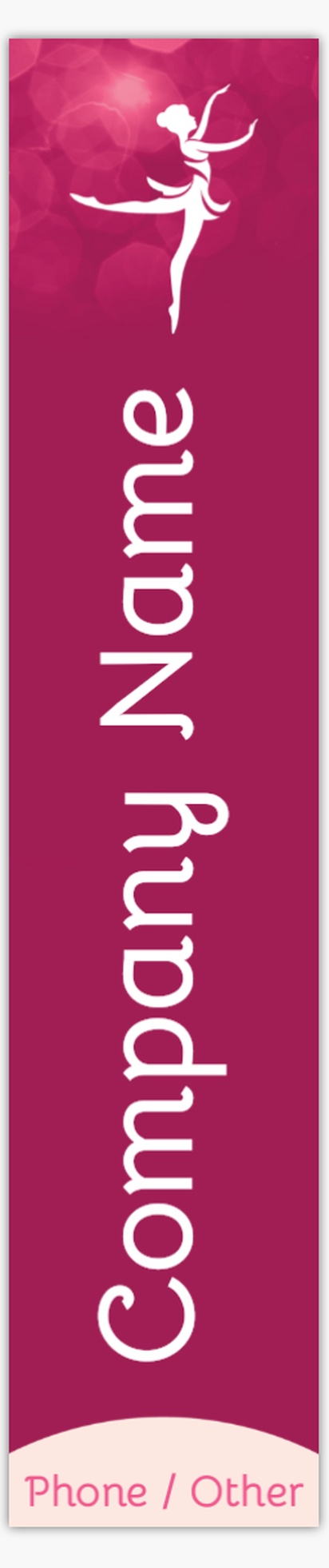 Design Preview for Design Gallery: Dance & Choreography Vinyl Banners, 76 x 366 cm