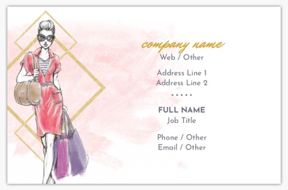 Design Preview for Design Gallery: Fashion & Modelling Textured Uncoated Business Cards