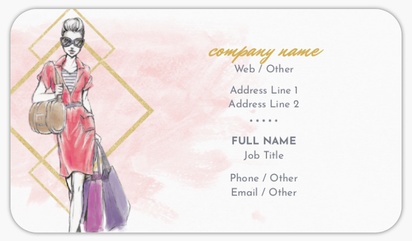 Design Preview for Beauty Consulting & Pampering Rounded Corner Business Cards Templates, Standard (3.5" x 2")
