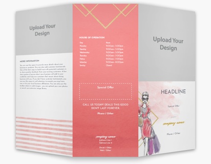 Design Preview for Design Gallery: Fashion & Modelling Custom Brochures, 8.5" x 11" Tri-fold