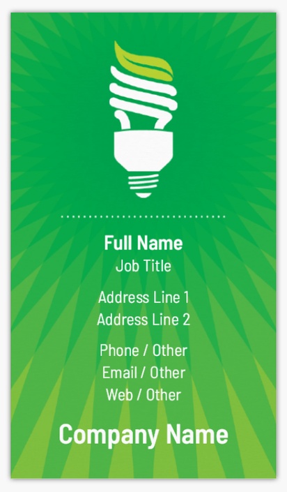 Design Preview for Design Gallery: Electricians Matte Visiting Cards, Standard (89 x 51 mm)