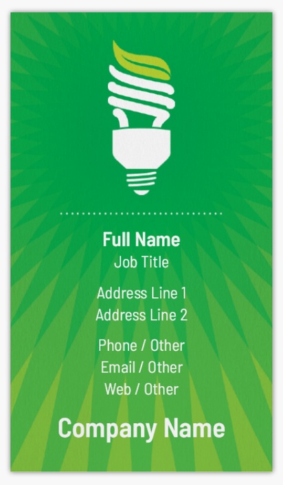 Design Preview for Design Gallery: Electricians Non-Tearable Visiting Cards