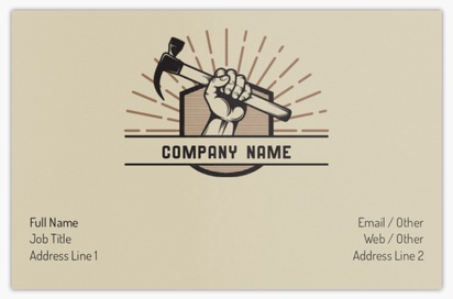 Design Preview for Design Gallery: Handyman Ultra-Thick Business Cards, Standard (85 x 55 mm)