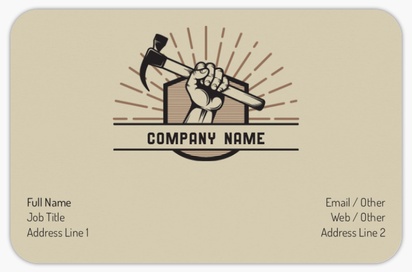 Design Preview for Design Gallery: Handyman Rounded Corner Business Cards, Rounded Standard (85 x 55 mm)