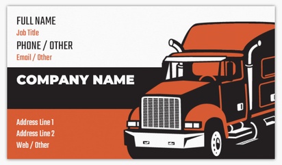 Design Preview for Design Gallery: Trucking Matte Visiting Cards, Standard (89 x 51 mm)