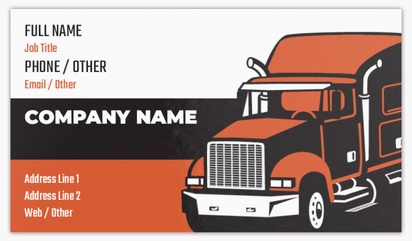 A haulier truck gray orange design