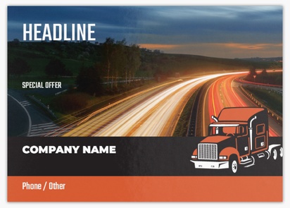 Design Preview for Design Gallery: Trucking Flyers & Leaflets,  No Fold/Flyer A6 (105 x 148 mm)