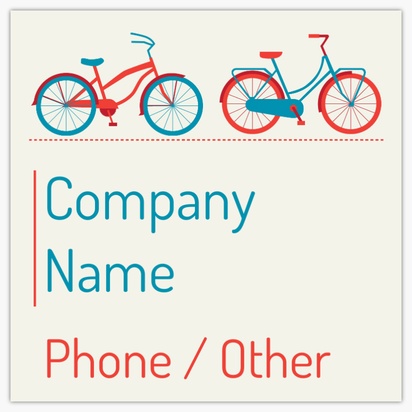 Design Preview for Design Gallery: Bicycle Shops Vinyl Banners, 122 x 122 cm