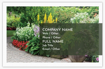 Design Preview for Design Gallery: Landscaping & Gardening Ultra-Thick Business Cards, Standard (85 x 55 mm)