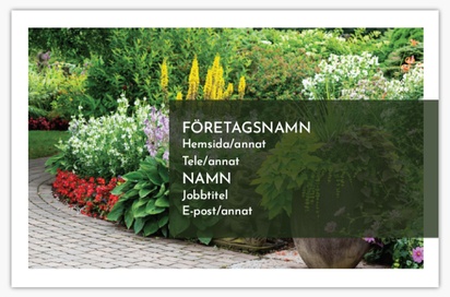 Förhandsgranskning av design för Designgalleri: Trädgård & landskapsarkitektur Visitkort med softtouch-yta