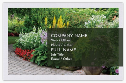 Design Preview for Design Gallery: Landscaping & Gardening Linen Business Cards