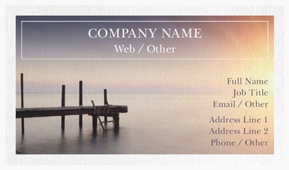 Design Preview for Design Gallery: Accommodations Natural Textured Business Cards