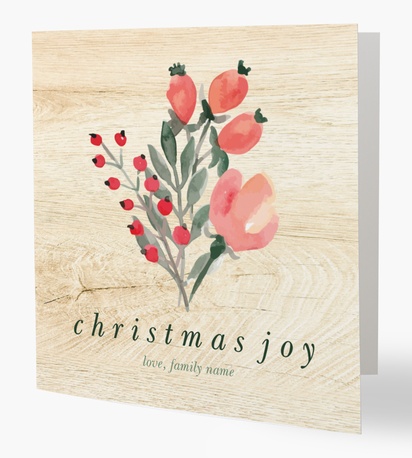 Design Preview for Design Gallery: Rustic Greeting Cards, 14 x 14 cm Folded