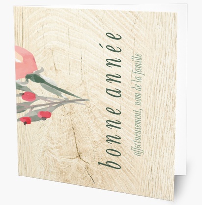 Aperçu du graphisme pour Galerie de modèles : cartes de vœux pour fleurs, 14 cm x 14 cm  Pliées