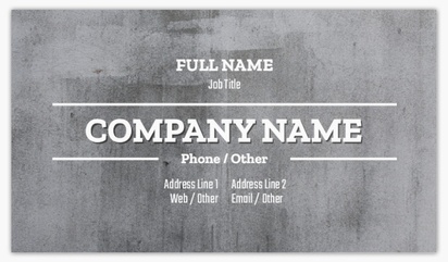 Design Preview for Masonry & Bricklaying Standard Business Cards Templates, Standard (3.5" x 2")