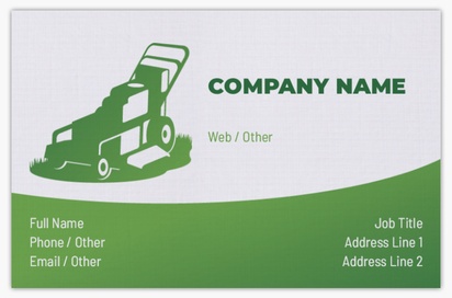 Design Preview for Design Gallery: Landscaping & Gardening Linen Business Cards