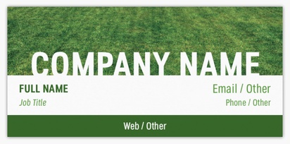 Design Preview for Design Gallery: Landscaping & Gardening Slim Business Cards
