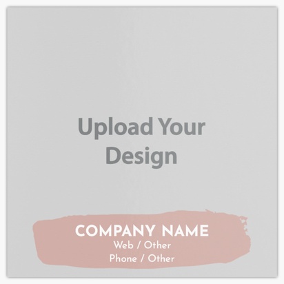 Design Preview for Cosmetics & Perfume Glossy Business Cards Templates, Square (2.5" x 2.5")