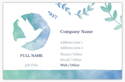 Design Preview for Design Gallery: Animals Textured Uncoated Business Cards