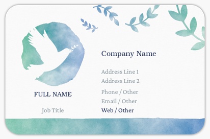 Design Preview for Design Gallery: Religious & Spiritual Rounded Corner Business Cards, Rounded Standard (85 x 55 mm)