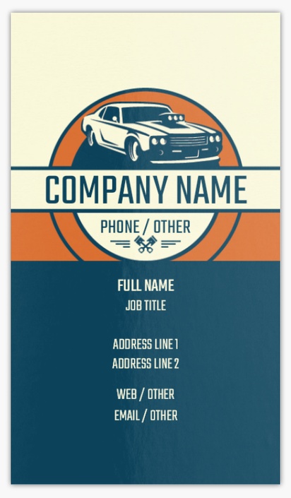 Design Preview for Design Gallery: Auto Dealers Standard Visiting Cards