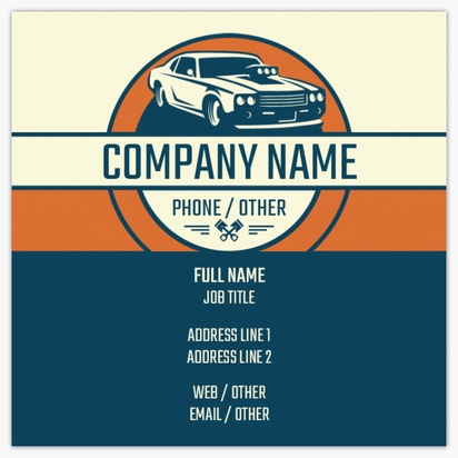 Design Preview for Design Gallery: Automotive & Transportation Standard Business Cards, Square (65 x 65 mm)