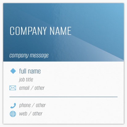 Design Preview for Marketing & Communications Square Business Cards Templates