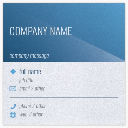 Design Preview for Technology Pearl Business Cards Templates, Square (2.5" x 2.5")