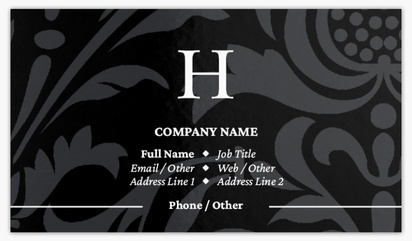 Design Preview for Design Gallery: Accommodations Standard Visiting Cards
