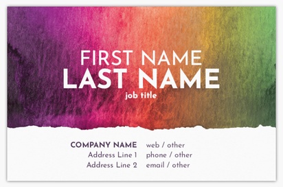 Design Preview for Design Gallery: Bold & Colourful Ultra-Thick Business Cards, Standard (85 x 55 mm)