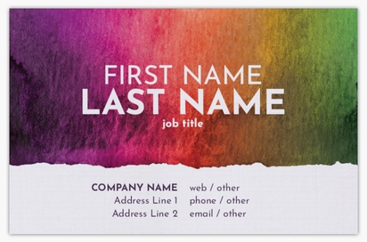 Design Preview for Design Gallery: Bold & Colourful Linen Business Cards