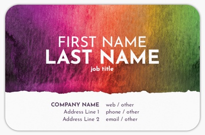 Design Preview for Design Gallery: Painting (Art) Rounded Corner Business Cards, Rounded Standard (85 x 55 mm)