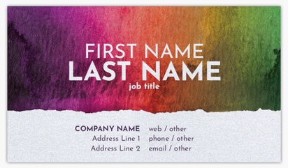 Design Preview for Bold & Colorful Pearl Business Cards Templates, Standard (3.5" x 2")