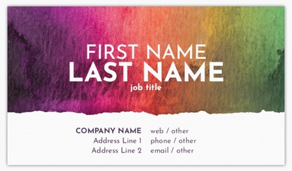 Design Preview for Design Gallery: Bold & Colourful Standard Visiting Cards