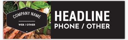 Design Preview for Design Gallery: Food Catering Vinyl Banners, 76 x 244 cm
