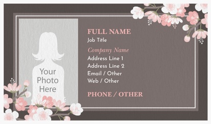 Design Preview for Design Gallery: Cosmetics & Perfume Natural Textured Business Cards