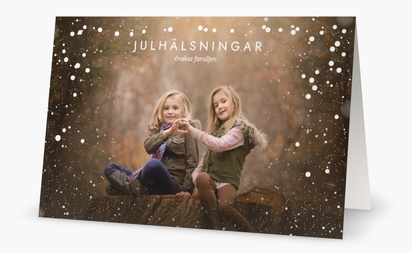 Förhandsgranskning av design för Designgalleri: Vinterlandskap Egna julkort 2023, 18.2 x 11.7 cm  Vikt