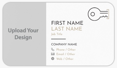 Design Preview for Real Estate Agents Rounded Corner Business Cards Templates, Standard (3.5" x 2")