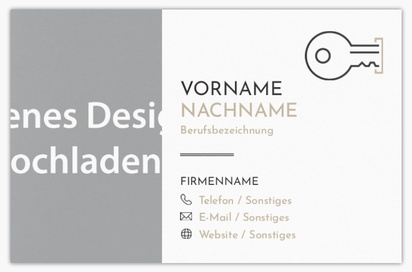 Designvorschau für Designgalerie: Extradicke Visitenkarten Immobilien, Standard (85 x 55 mm)