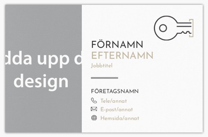 Förhandsgranskning av design för Designgalleri: Låssmed Extratjocka visitkort, Standard (85 x 55 mm)