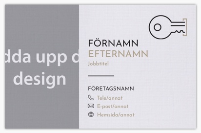 Förhandsgranskning av design för Designgalleri: Konservativt Visitkort med linneyta