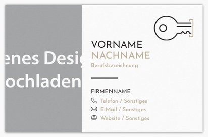 Designvorschau für Designgalerie: Standard-Visitenkarten Immobilienanwalt, Standard (85 x 55 mm)